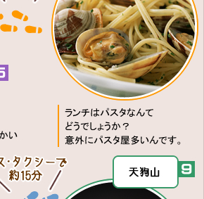 ランチはパスタなんてどうでしょうか？小樽は意外にパスタ屋多いんです。